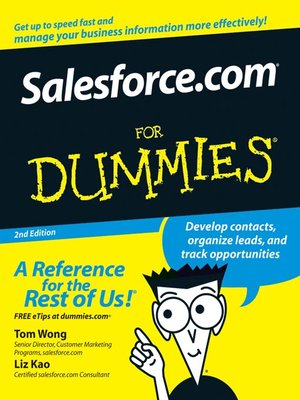 cover image of Salesforce.com&#174; For Dummies